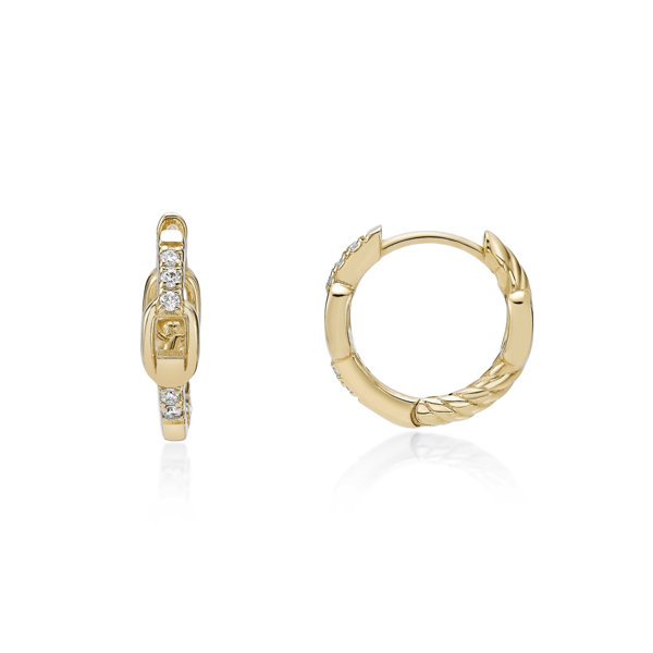 Brilliant Grown 1/10ctw. Lab-Grown Diamond Hoop Earrings