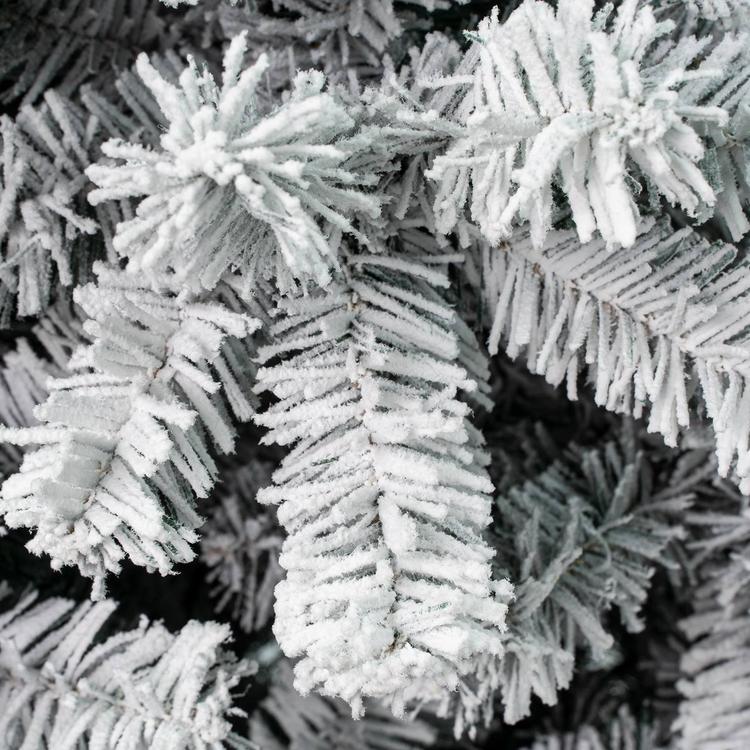 National Tree 7.5ft Acacia Flocked Christmas Tree