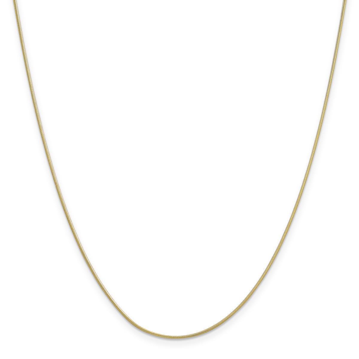 Adult Unisex Gold Classics™10kt. 20in. Round Snake Chain...