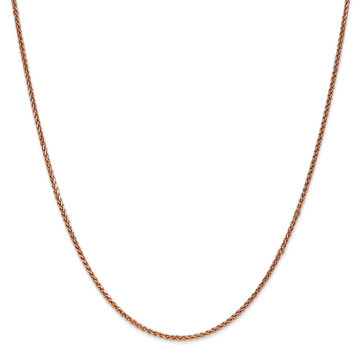 Gold Classics™ 1.40mm. 14kt. Rose Gold Spiga Chain Necklace