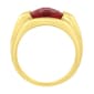 Gentlemen''s Classics™ 14kt. Gold Plated Created Ruby & CZ Ring - image 3