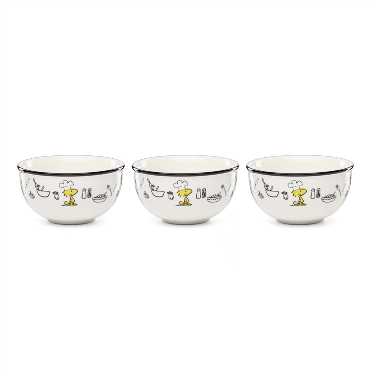 Lenox(R) Chef Snoopy Mini Bowls - Set of 3