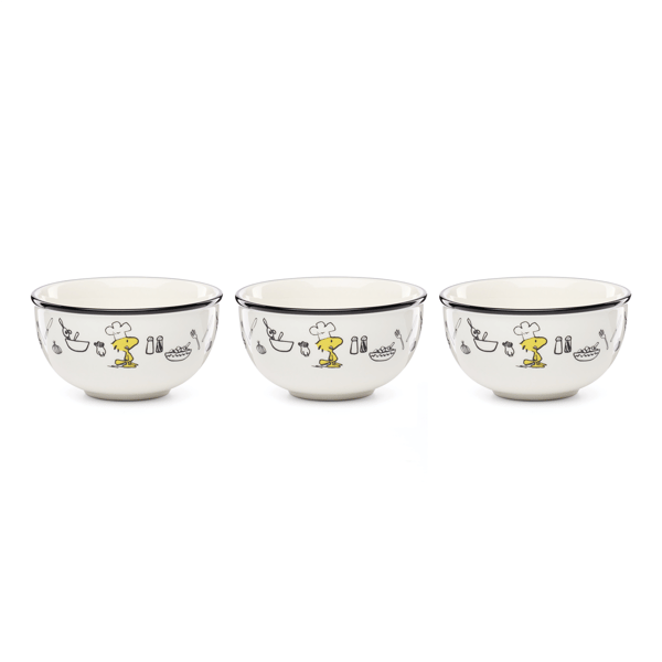 Lenox® Chef Snoopy Mini Bowls - Set of 3
