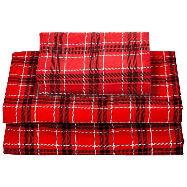 Ashley Cooper&#40;tm&#41; Scotty Plaid Flannel Sheet Set - image 