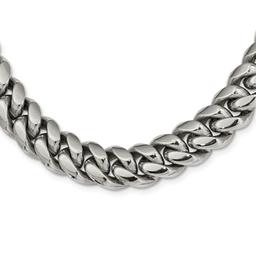 Mens Gentlemen's Classics(tm) Stainless Steel Curb Chain Necklace