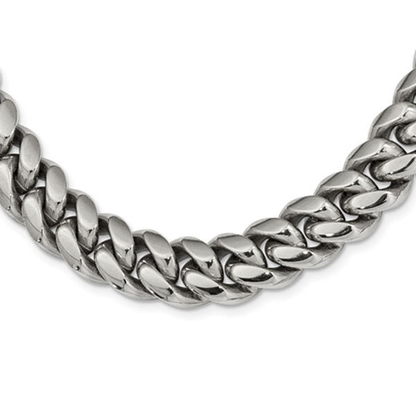 Mens Gentlemen's Classics&#40;tm&#41; Stainless Steel Curb Chain Necklace - image 