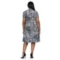 Plus Size 24/7 Comfort Apparel Geometric Knee Length Wrap Dress - image 2