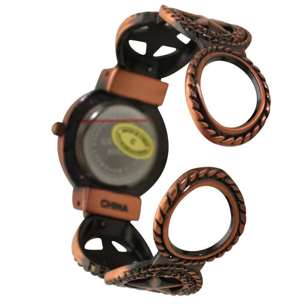 Womens Olivia Pratt™ Circles Shape Bangle Watch - H3578