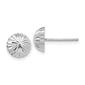 Gold Classics&#40;tm&#41; 14kt. White Gold 8mm Half Ball Post Earrings - image 1