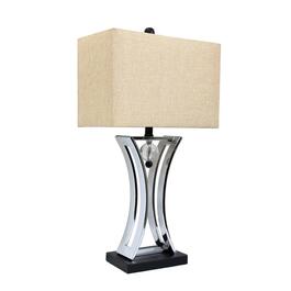 Elegant Designs Chrome Executive Business Table Lamp w/Shade