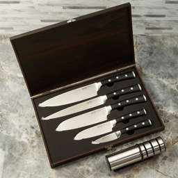 BergHOFF Antigua 7pc. Stainless Steel Cutlery Set with Wood Case