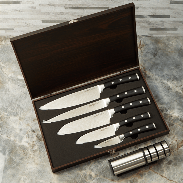 BergHOFF Antigua 7pc. Stainless Steel Cutlery Set with Wood Case