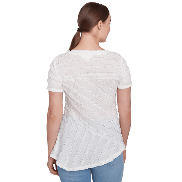Womens Skye&#8217;s the Limit Quiet Wave Ruffle Lace Blouse
