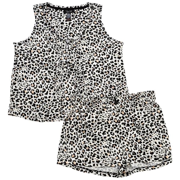 Plus Size Rene Rofe&#40;R&#41; Animal Tank & Boxer Pajama Set - image 