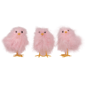 Northlight Furry Pink Chicks Easter Figurines - Set of 3 - image 2