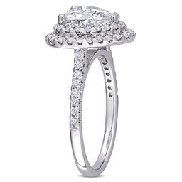 Gemstone Classics™ 10kt. White Gold 2 5/8ctw. Moissanite Ring