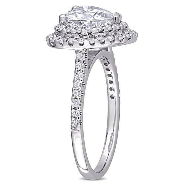 Gemstone Classics™ 10kt. White Gold 2 5/8ctw. Moissanite Ring