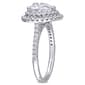 Gemstone Classics™ 10kt. White Gold 2 5/8ctw. Moissanite Ring - image 3