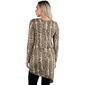 Womens 24/7 Comfort Apparel Long Sleeve Asymmetric Snake Tunic - image 2
