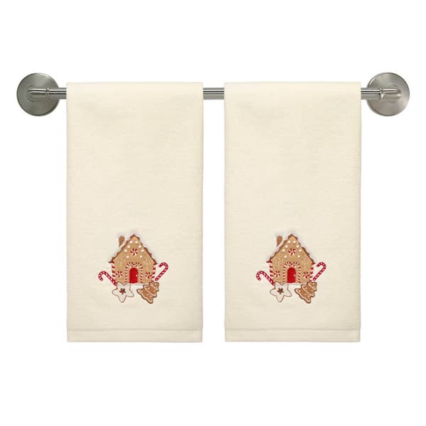 Avanti Gingerbread House 2pk. Hand Towel Set
