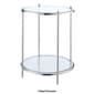 Convenience Concepts Royal Crest 2 Tier Round Glass End Table - image 6