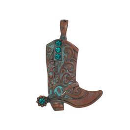 Wearable Art Antique Silver-Tone Cowboy Boot Enhancer
