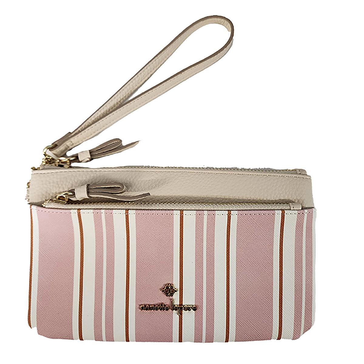 Womens Nanette Lepore Mandy Stripe Zip Wristlet