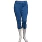 Plus Size Zac & Rachel Pull On Ultra Stretch Denim Capris - image 1
