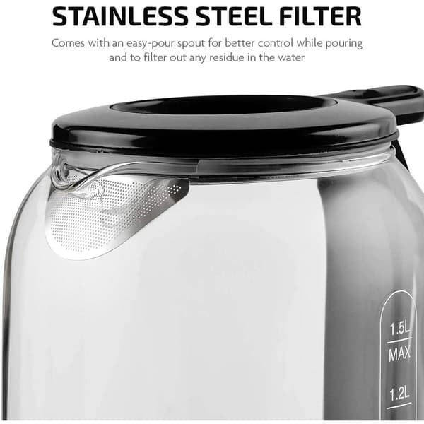 Ovente Electric Hot Water Glass Kettle