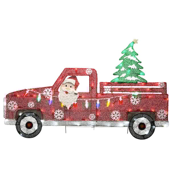 National Tree 27in. Pre-Lit Santa In Red Truck