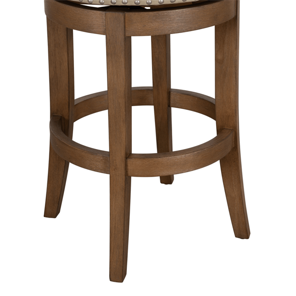 Armen Living Mystic Faux Leather Counter Height Barstool