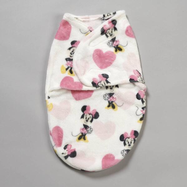 Disney&#40;R&#41; Minnie Mouse Hearts Swaddle Blanket - image 