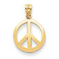 Gold Classics&#40;tm&#41; 14kt. Gold Peace Sign Circle Pendant - image 1