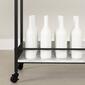 South Shore City Life Black Bar Cart w/Wine Glass Rack - image 5