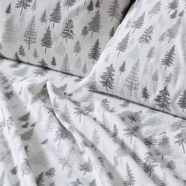Freshfolds Cotton Truckee Winter 4pc. Flannel Sheet Set