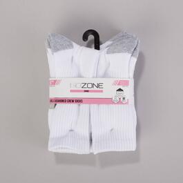 Girls Go Zone 6pk. Cushion Crew Sport Socks