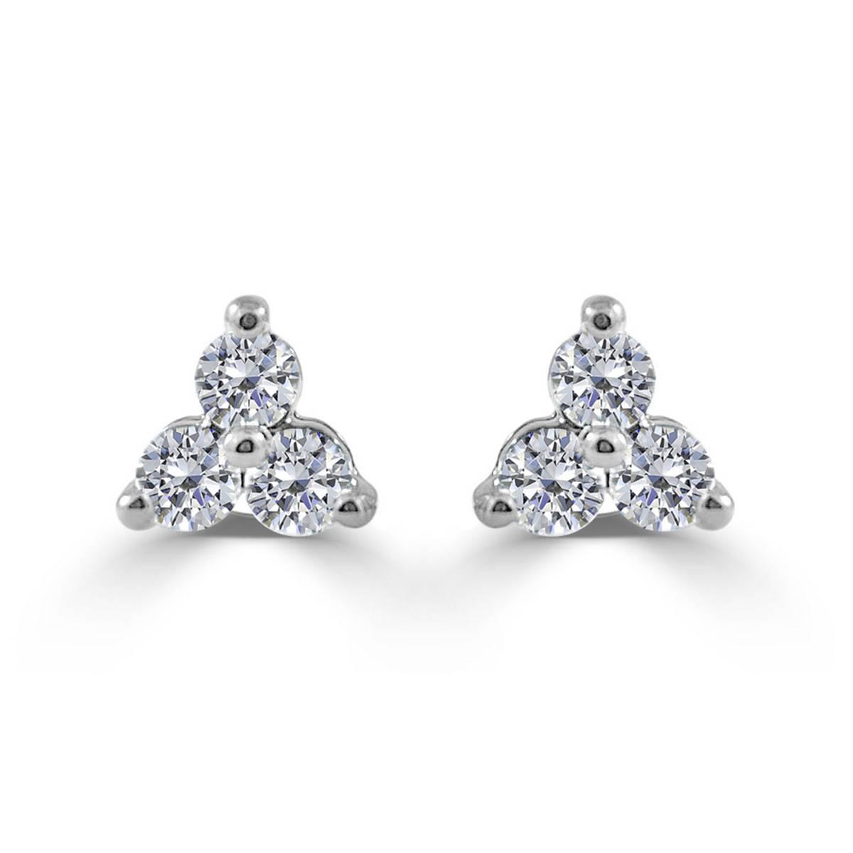 Diamond Classics™ 14kt. Diamond Cluster Earrings