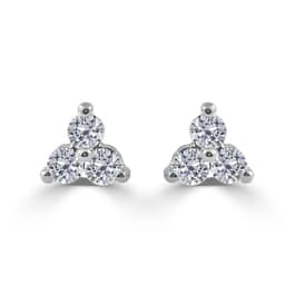 Diamond Classics&#40;tm&#41; 14kt. Diamond Cluster Earrings