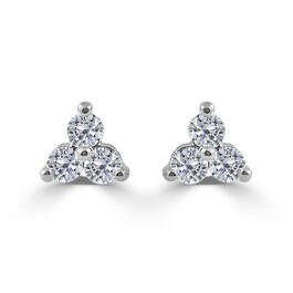Diamond Classics&#40;tm&#41; 14kt. Diamond Cluster Earrings