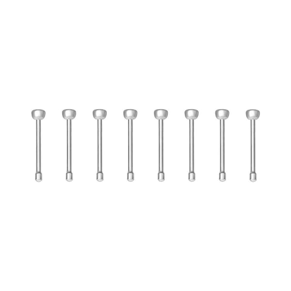 22 Gauge Stainless Steel 9pc. Nose Stud Set