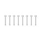22 Gauge Stainless Steel 9pc. Nose Stud Set - image 2