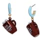 Betsey Johnson Jingle Bell Bling Hot Cocoa Charm Huggie Earrings - image 1