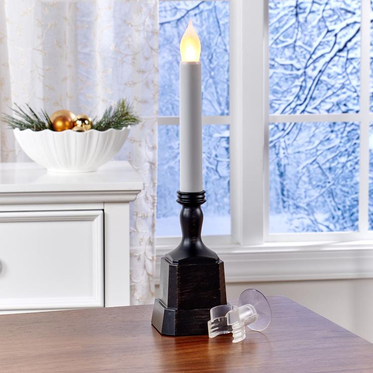 Battery Operated LED Window Candle with Timer