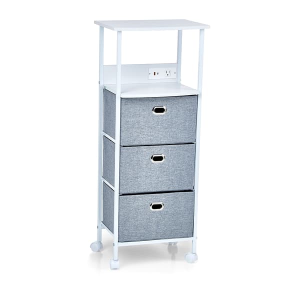3 Drawer USB Charging Cart - image 