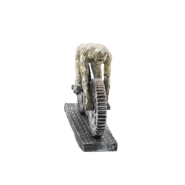 9th & Pike® Motorcycle Rider Sculpture