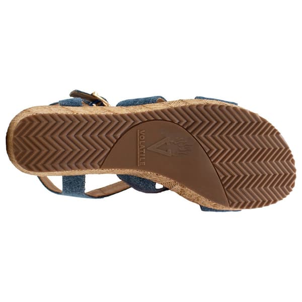 Womens Volatile Cremini Strappy Wedge Sandals