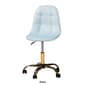 Baxton Studio Kabira Glam & Luxe Grey Velvet Swivel Office Chair - image 10