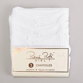 Toddler Girl Rene Rofe 3pk. White Cami Undershirts