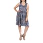 Plus Size 24/7 Comfort Apparel Paisley Pleated Fit & Flare Dress - image 1