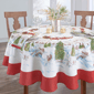 Threadmade Santa’s Snowy Sleighride Tablecloth - image 6